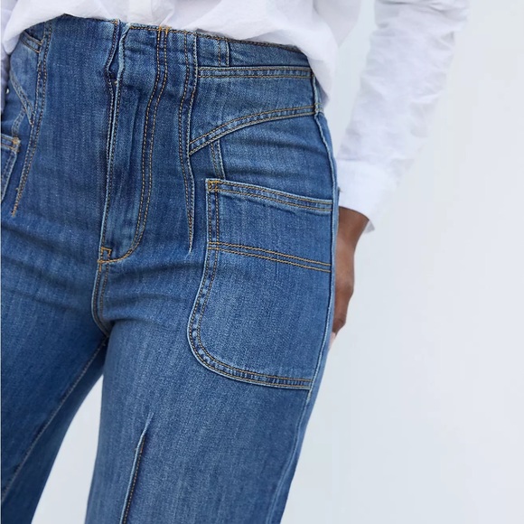 Anthropologie Pilcro Ultra High-Rise Seamed Wide-Leg Jeans - Picture 3 of 8